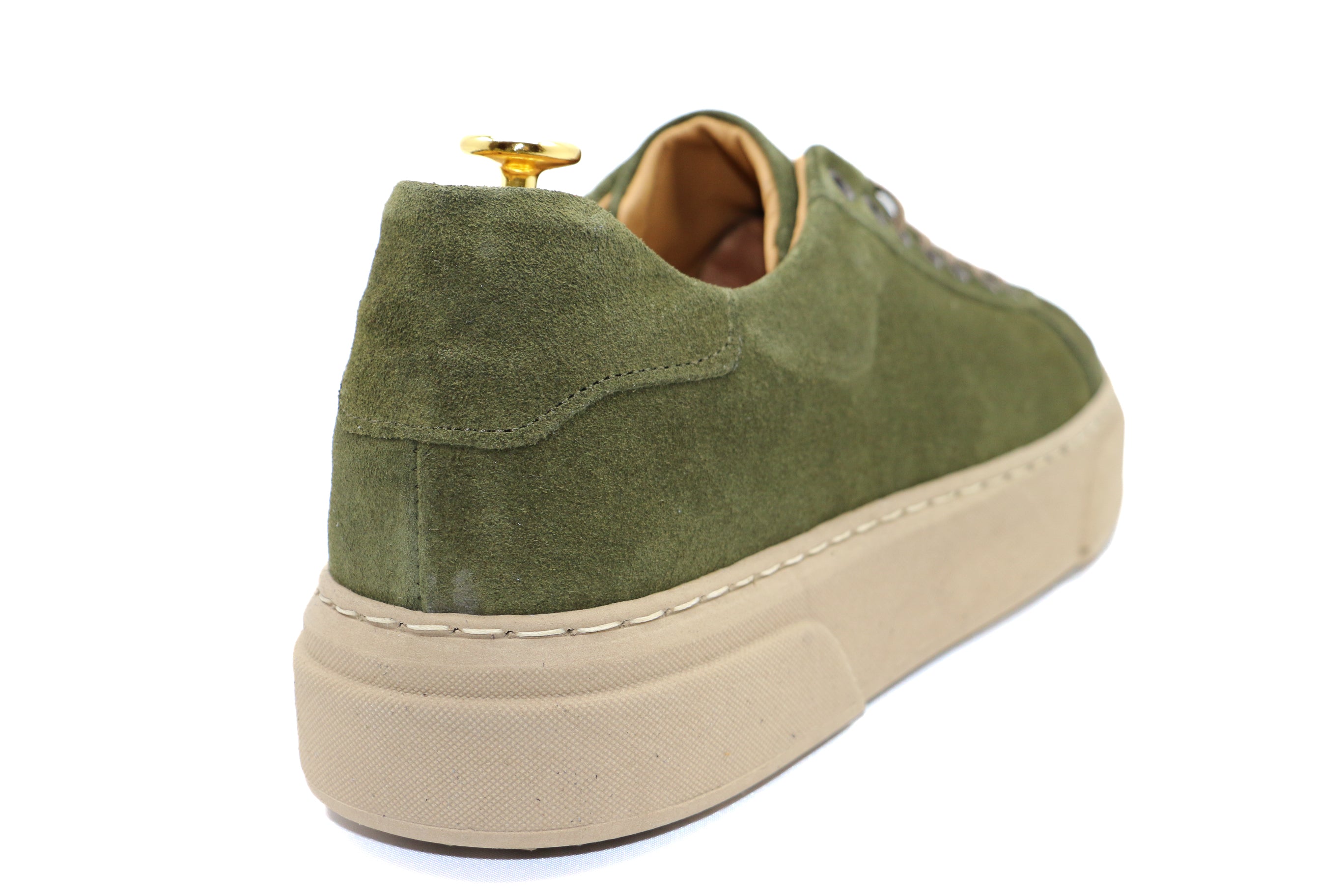 ROMA - SNEAKERS CAMOSCIO VERDE