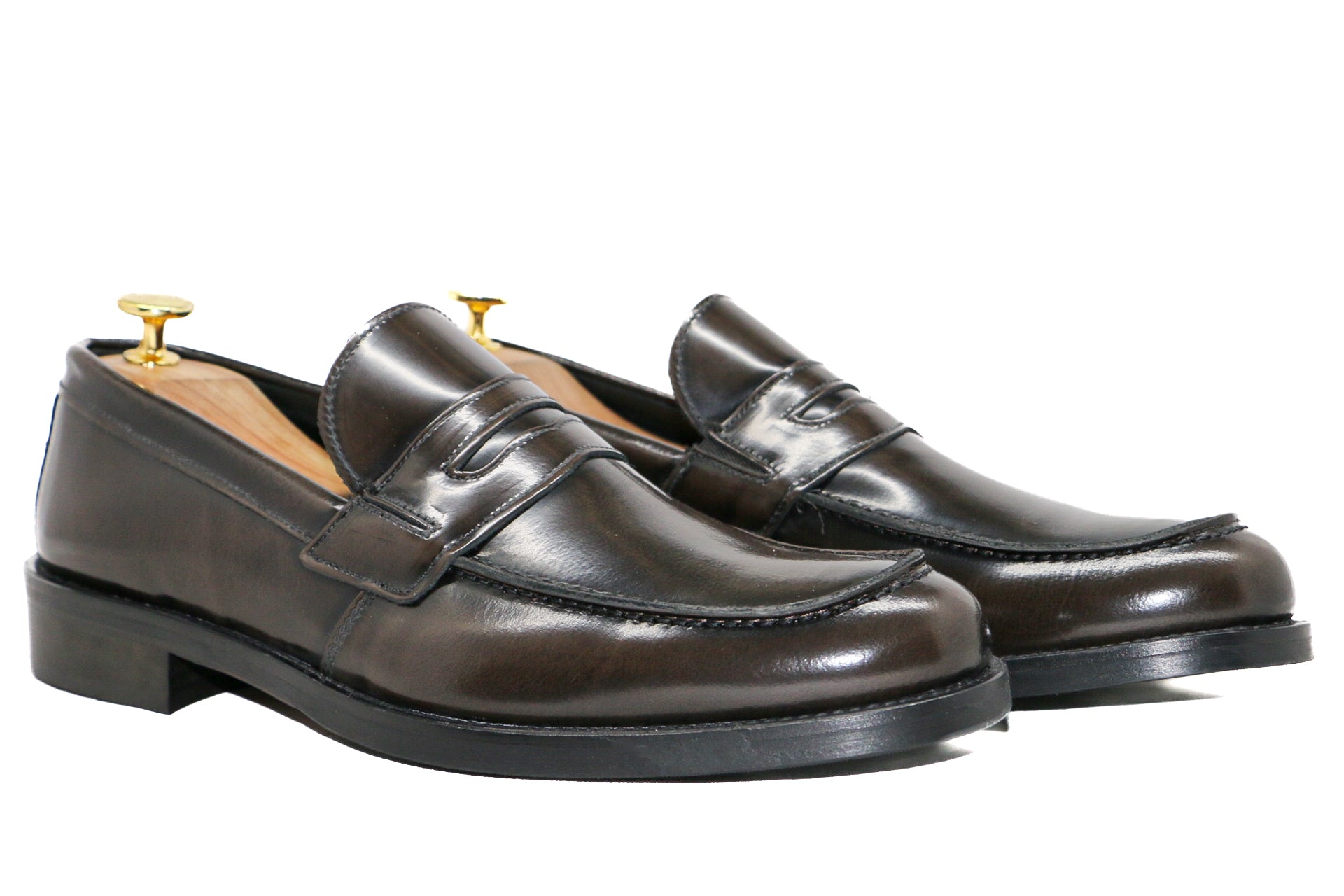 AVERSA- BLACK ABRASIVED LOAFERS