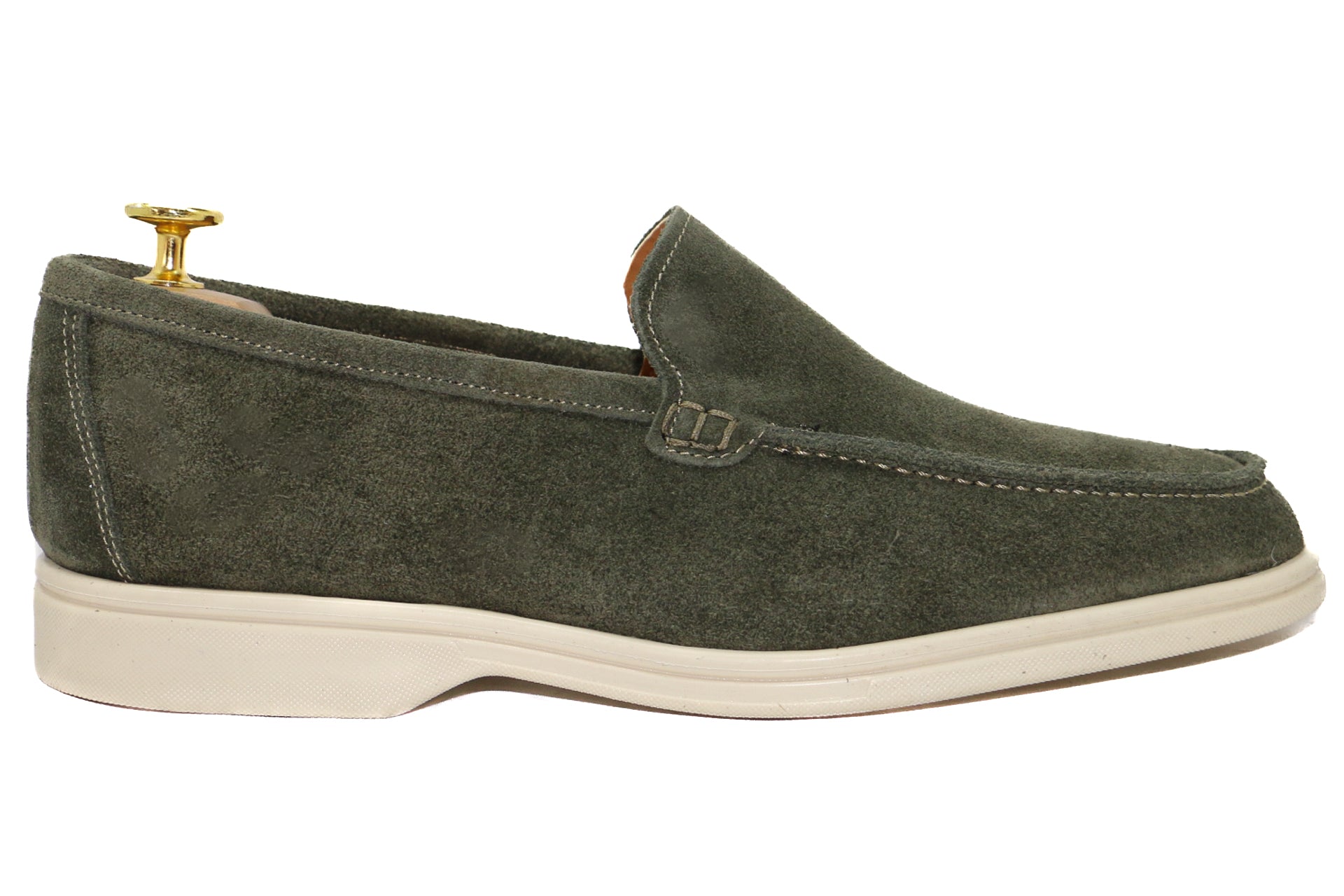 SORRENTO - LOAFERS - GREEN SUEDE