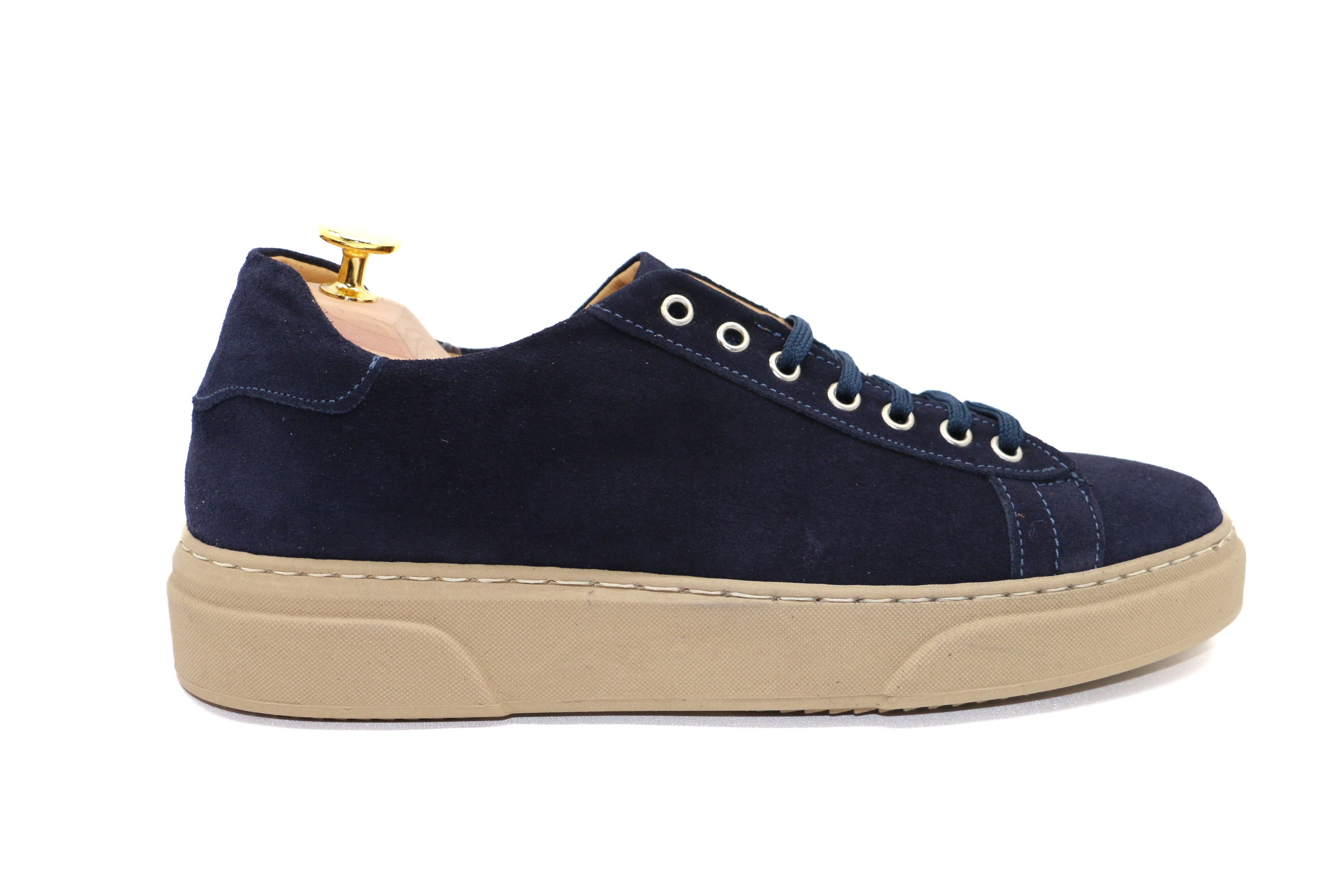 ROMA -SNEAKERS CAMOSCIO BLU