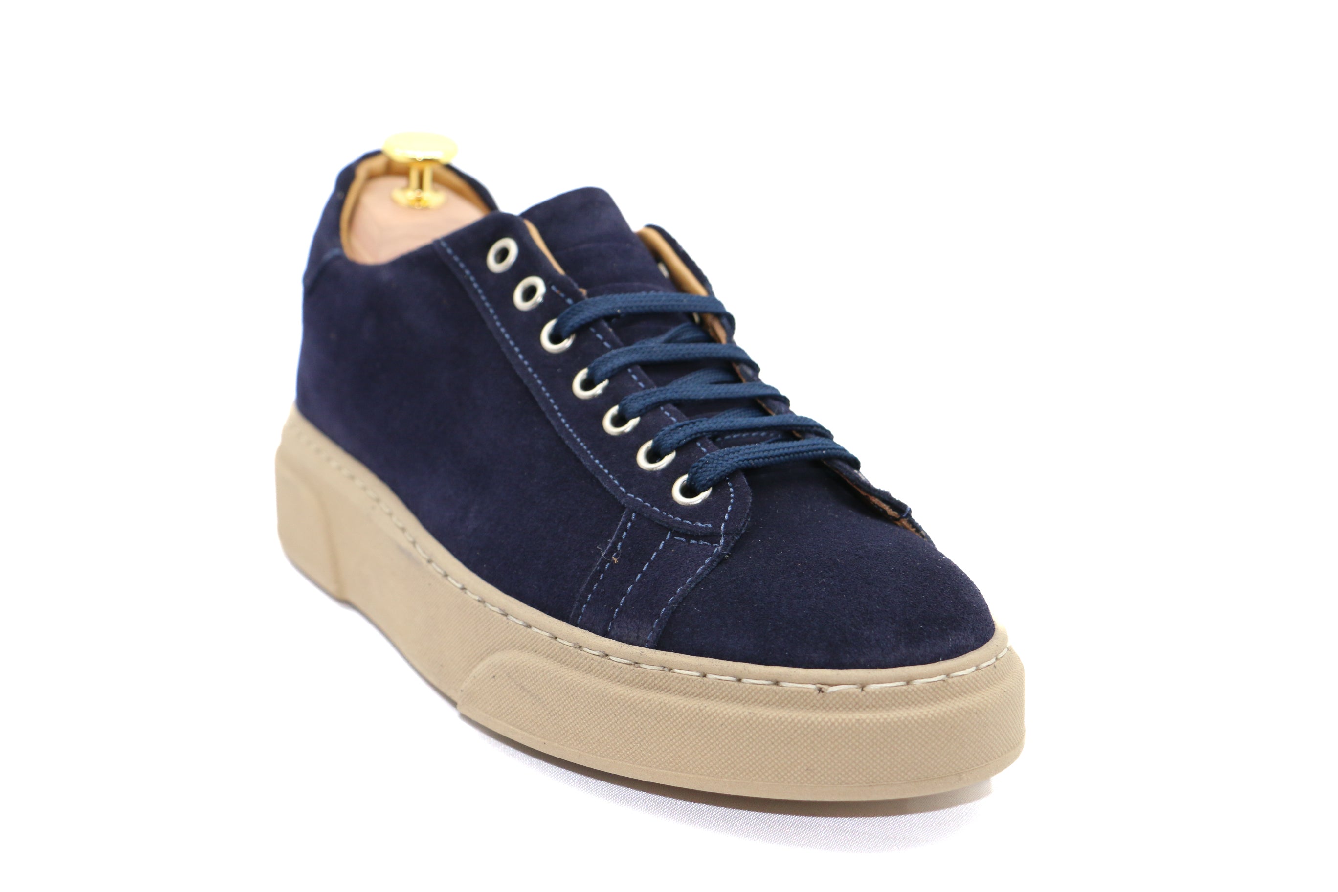 ROMA -SNEAKERS CAMOSCIO BLU