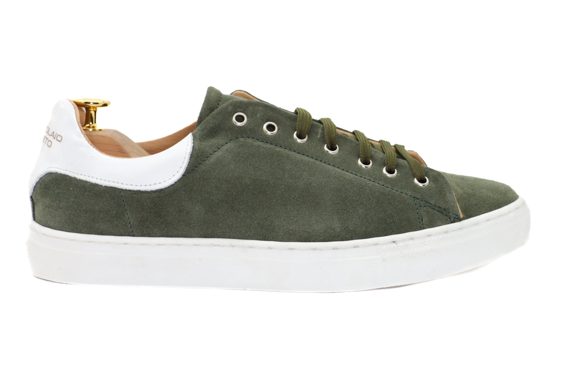 MANHATTAN - SNEAKERS CAMOSCIO VERDE