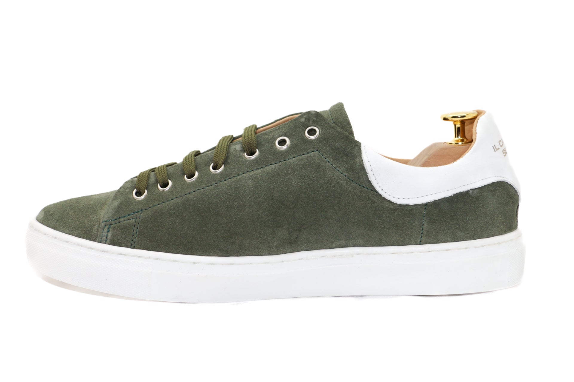 MANHATTAN - SNEAKERS CAMOSCIO VERDE