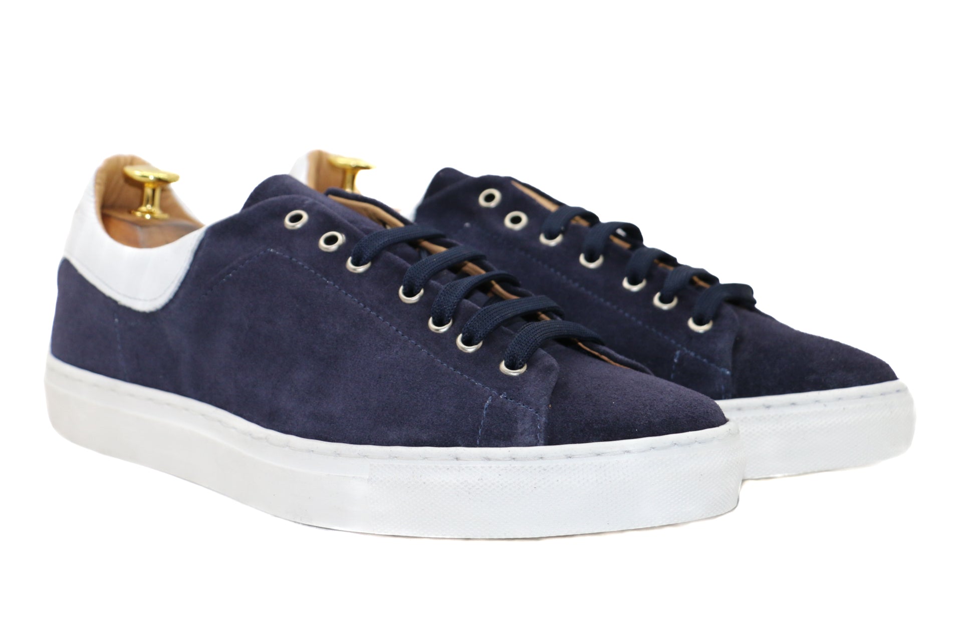 MANHATTAN - SNEAKERS CAMOSCIO BLU