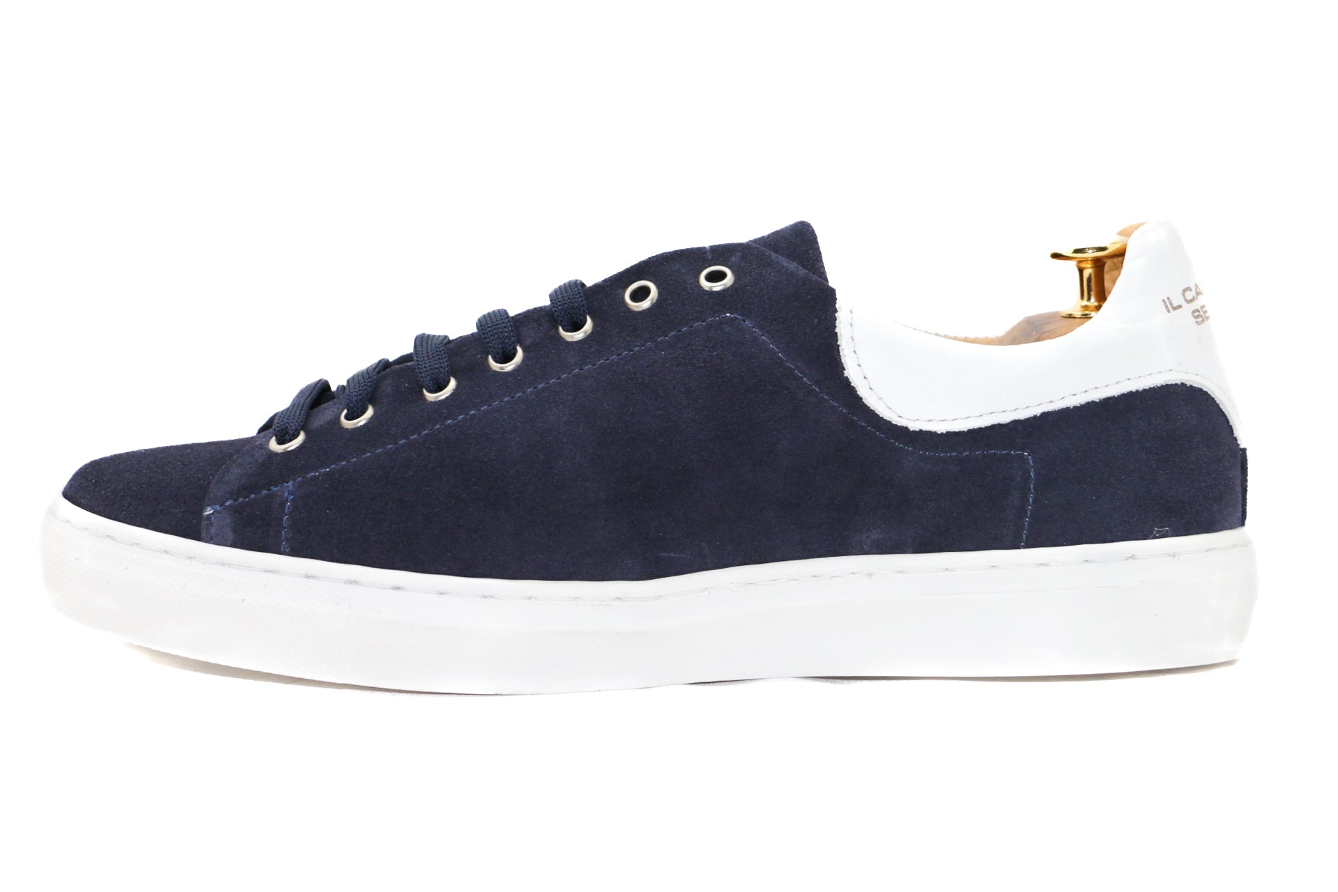 MANHATTAN - SNEAKERS CAMOSCIO BLU