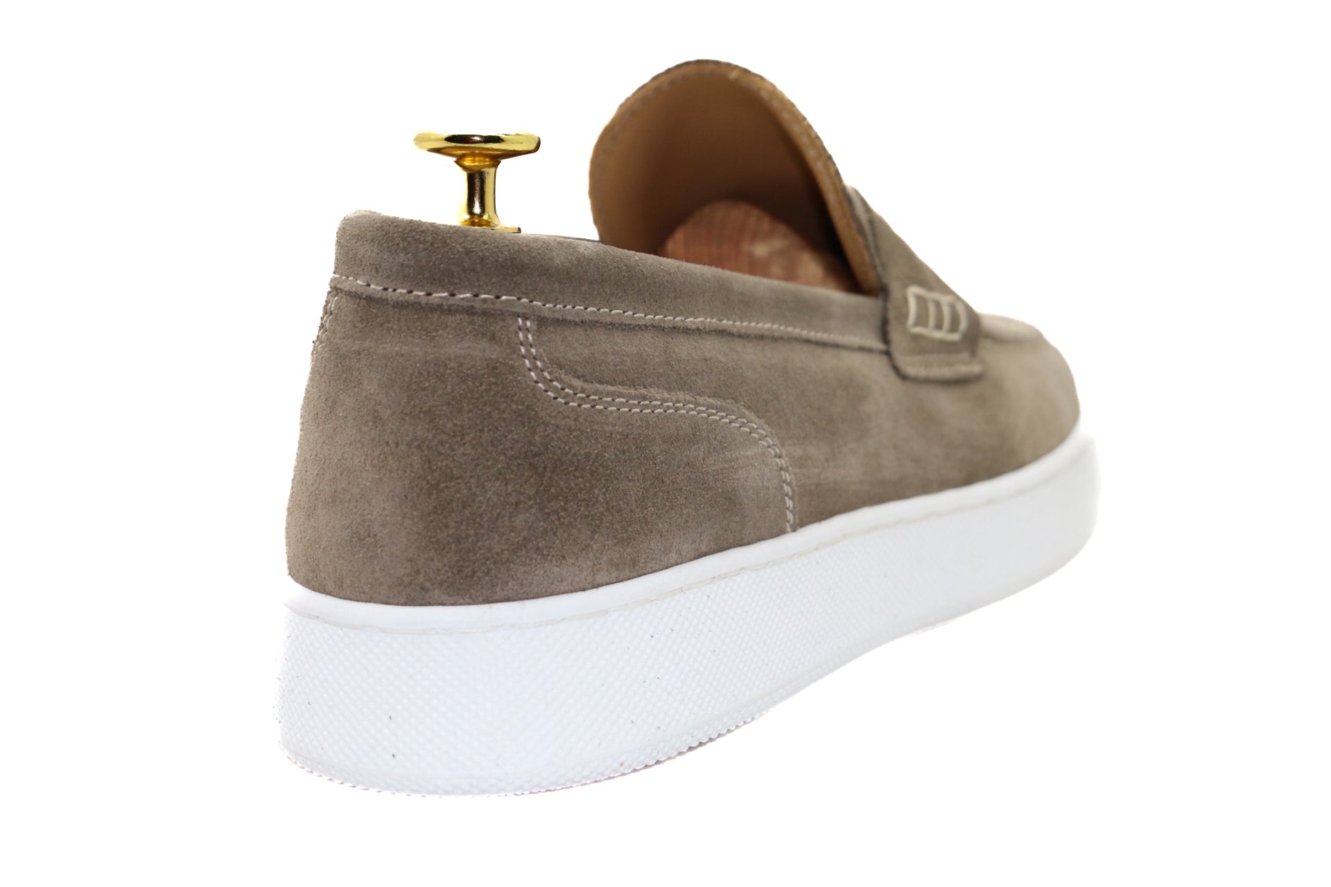 LONDON - MOCASSINS EN DAIM TAUPE