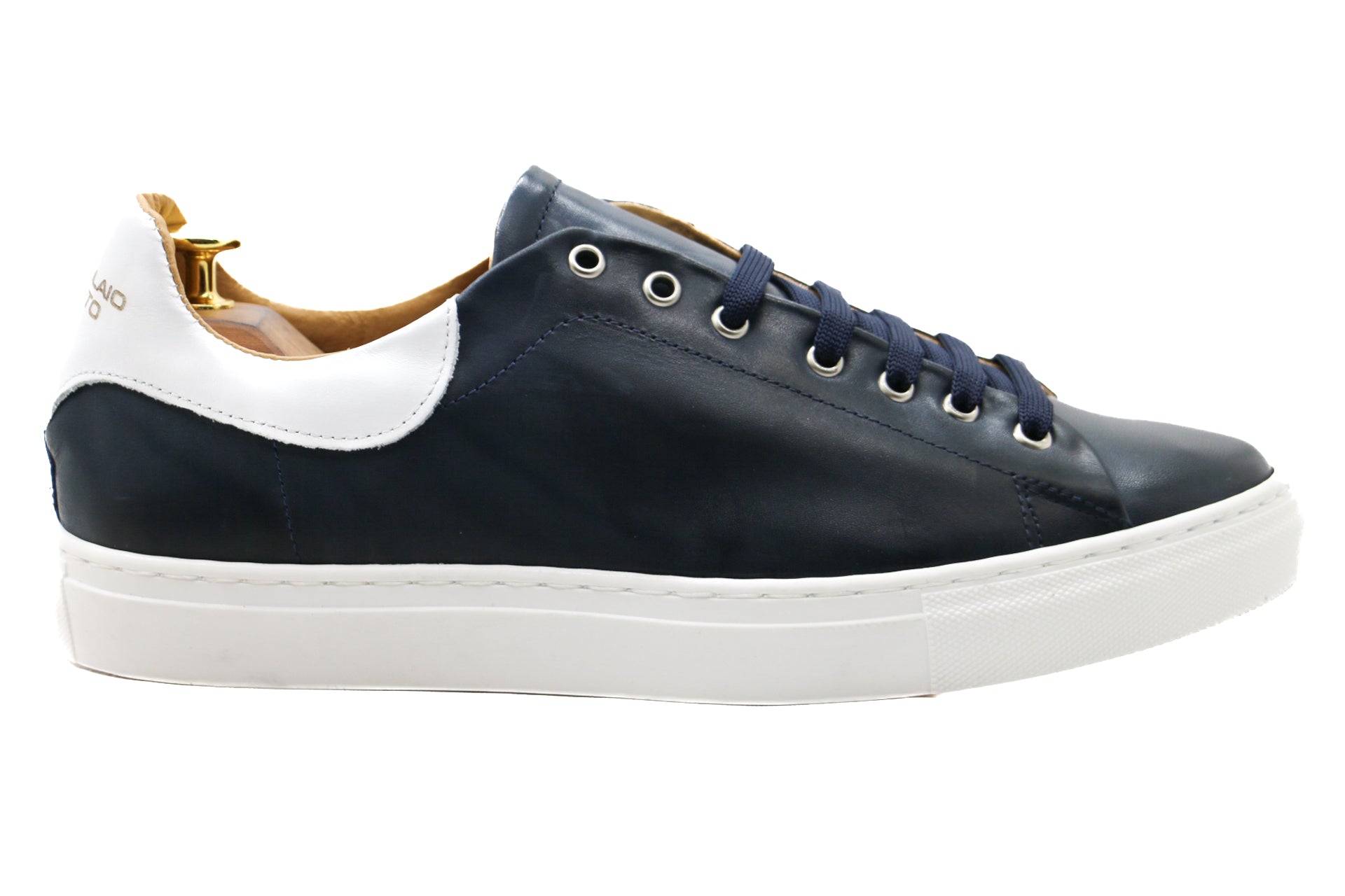 MANHATTAN - SNEAKERS VITELLO BLU