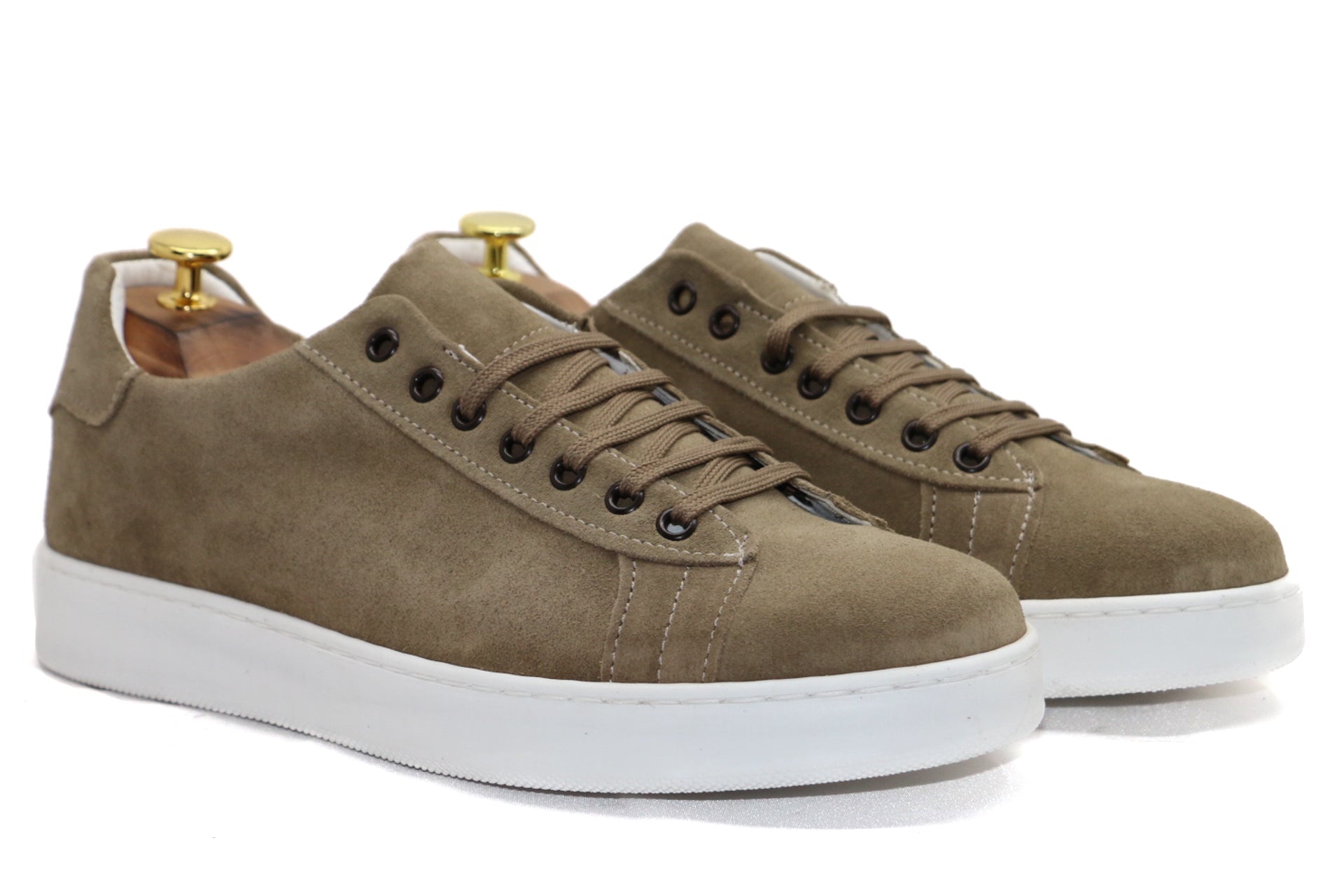 PRAGA - SNEAKERS DE ANTE TAUPE