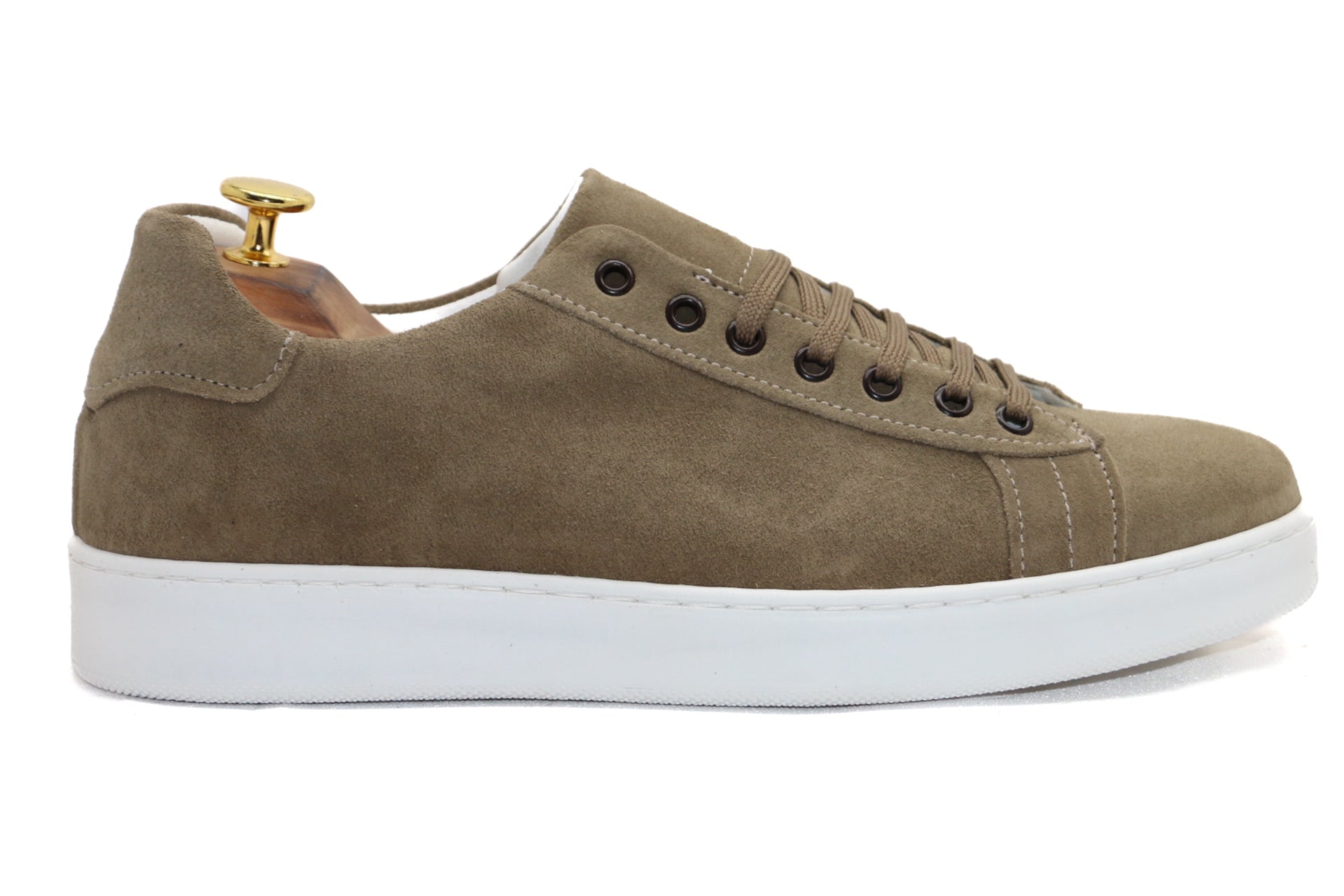 PRAGUE - SNEAKERS EN DAIM TAUPE