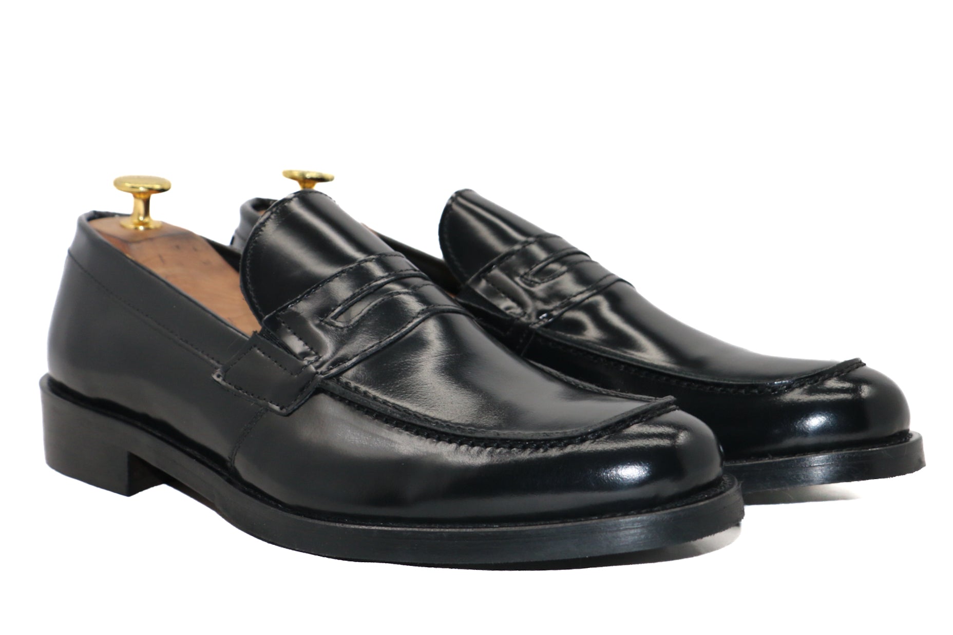 AVERSA- BLACK ABRASIVED LOAFERS