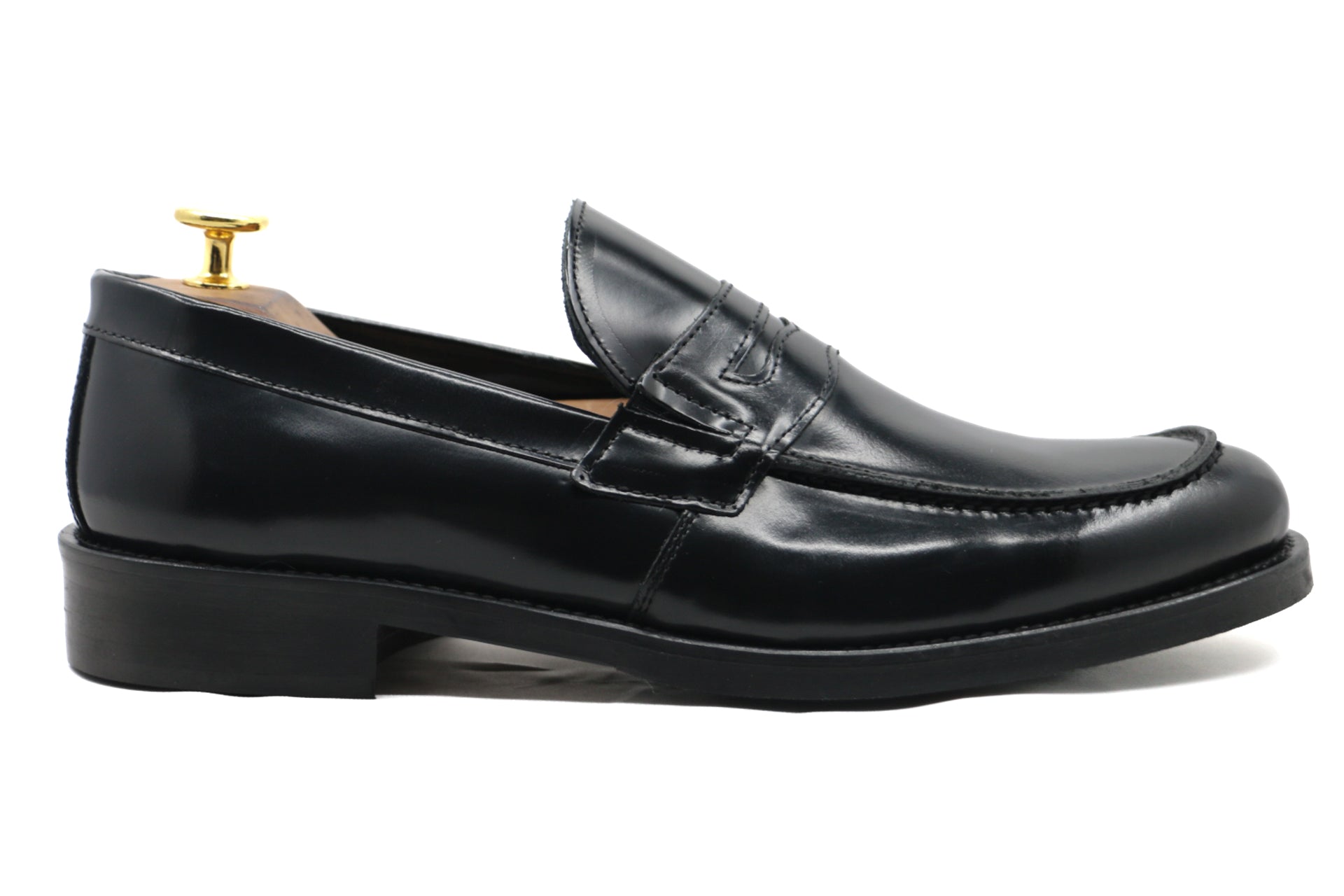 AVERSA- BLACK ABRASIVED LOAFERS