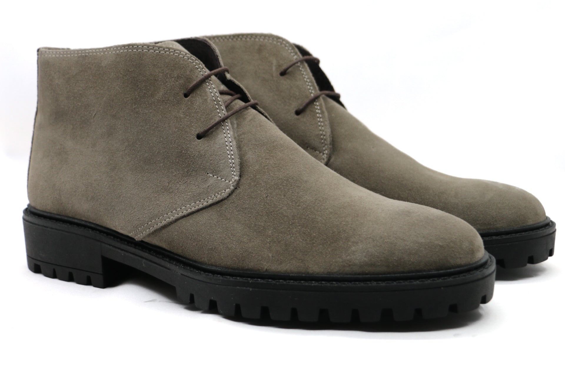 MOSCOW - TAUPE SUEDE ANKLE BOOTS