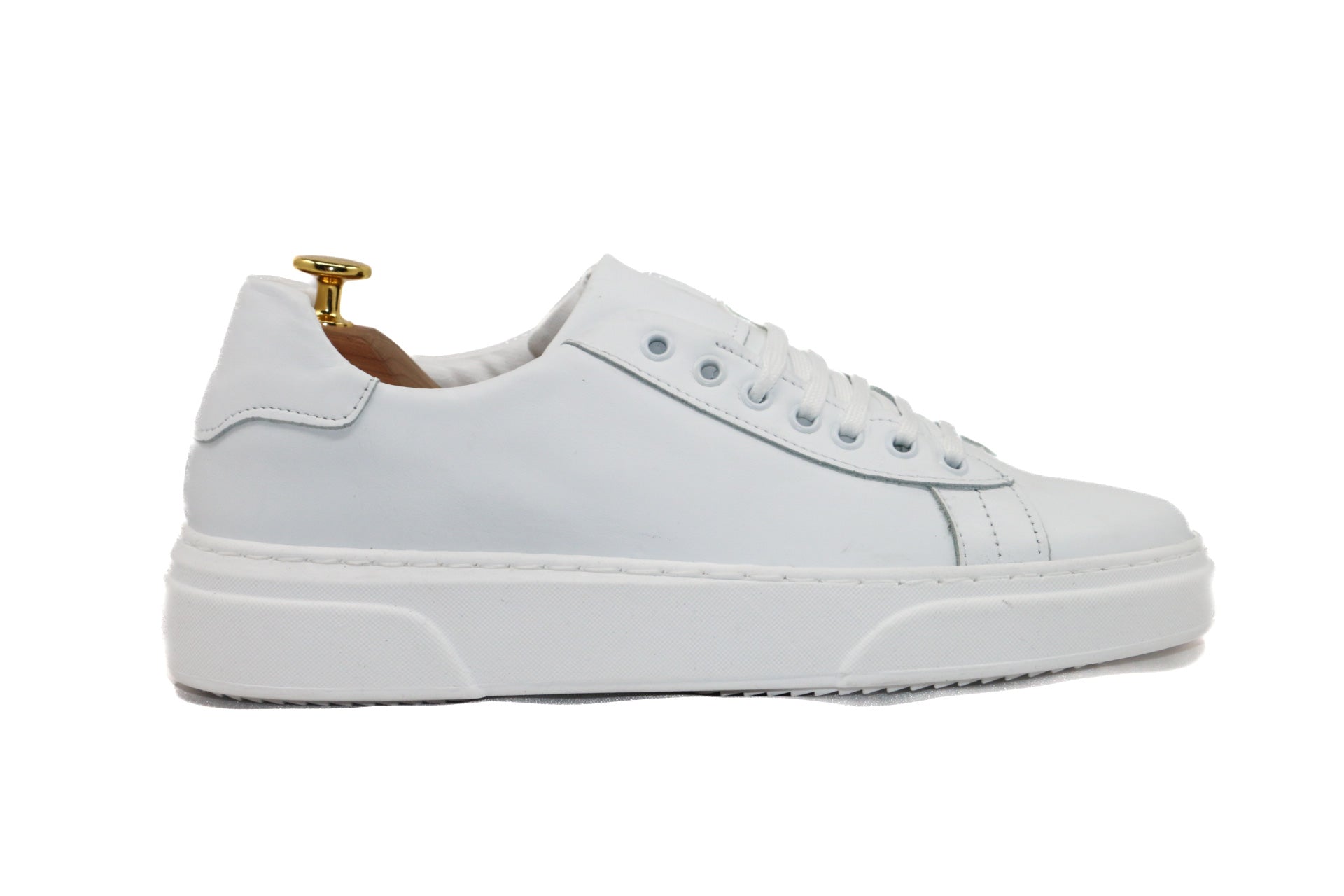 ROME - WHITE CALF SNEAKERS