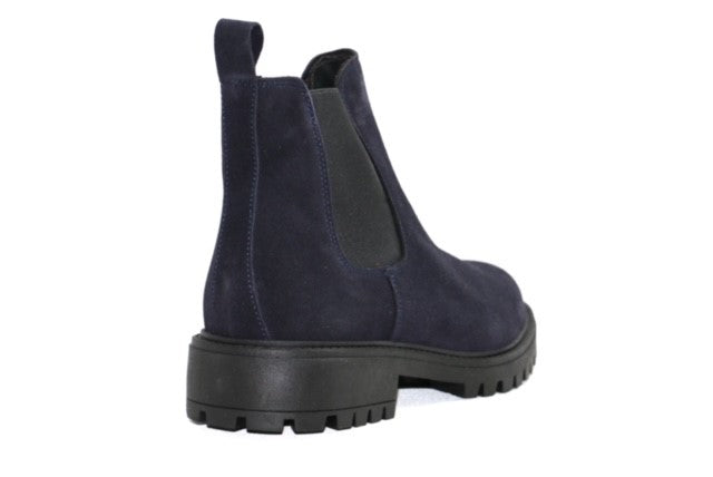 MANCHESTER - BLUE SUEDE CHELSEA ANKLE BOOTS