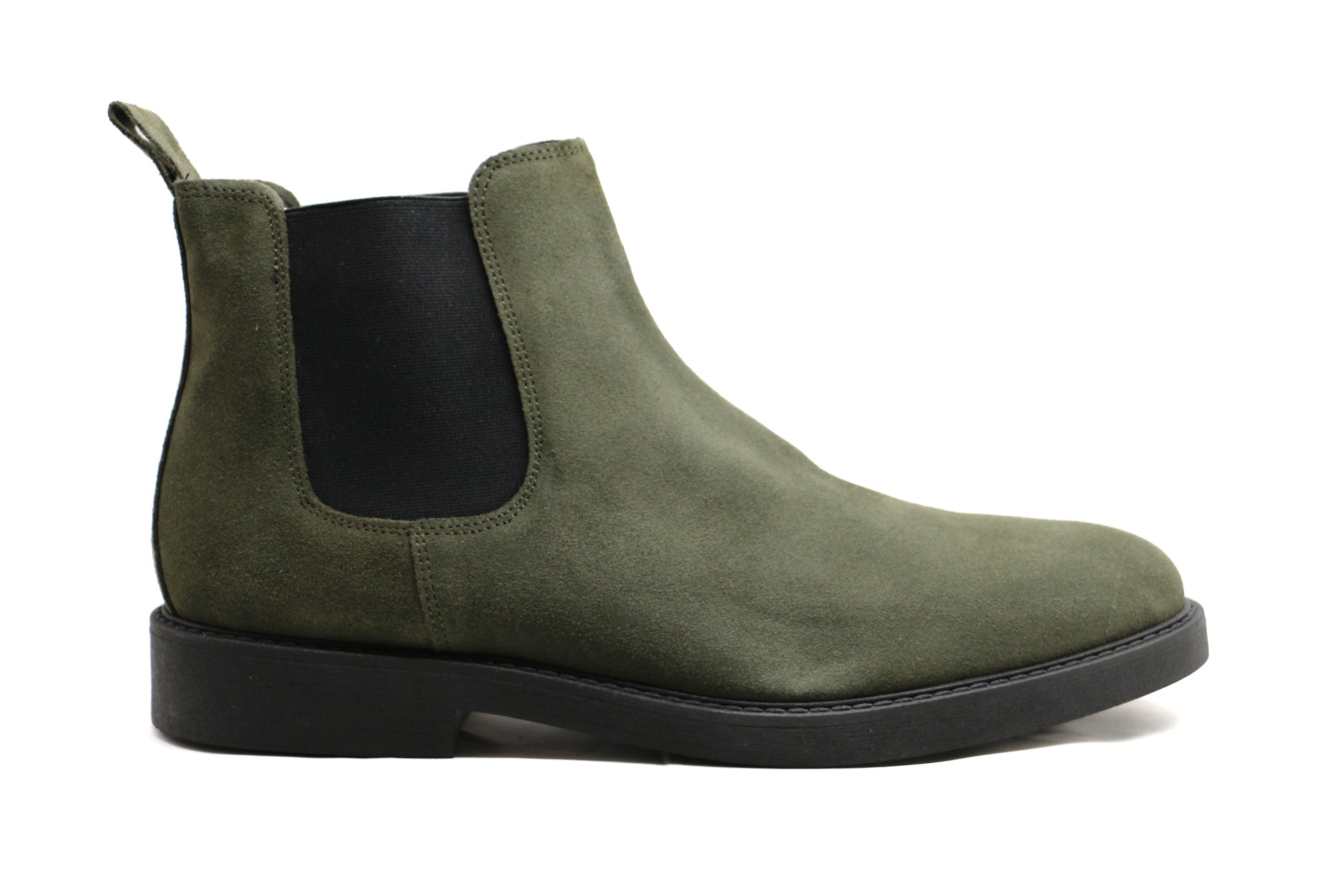 LIVERPOOL - GREEN SUEDE CHELSEA ANKLE BOOTS