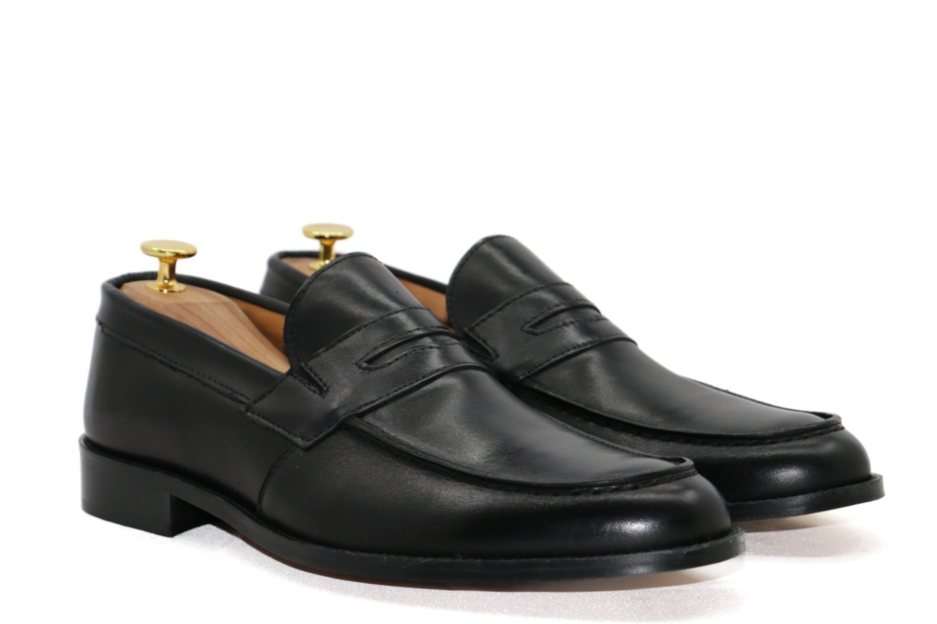 AVERSA - BLACK CALFSKIN LOAFERS