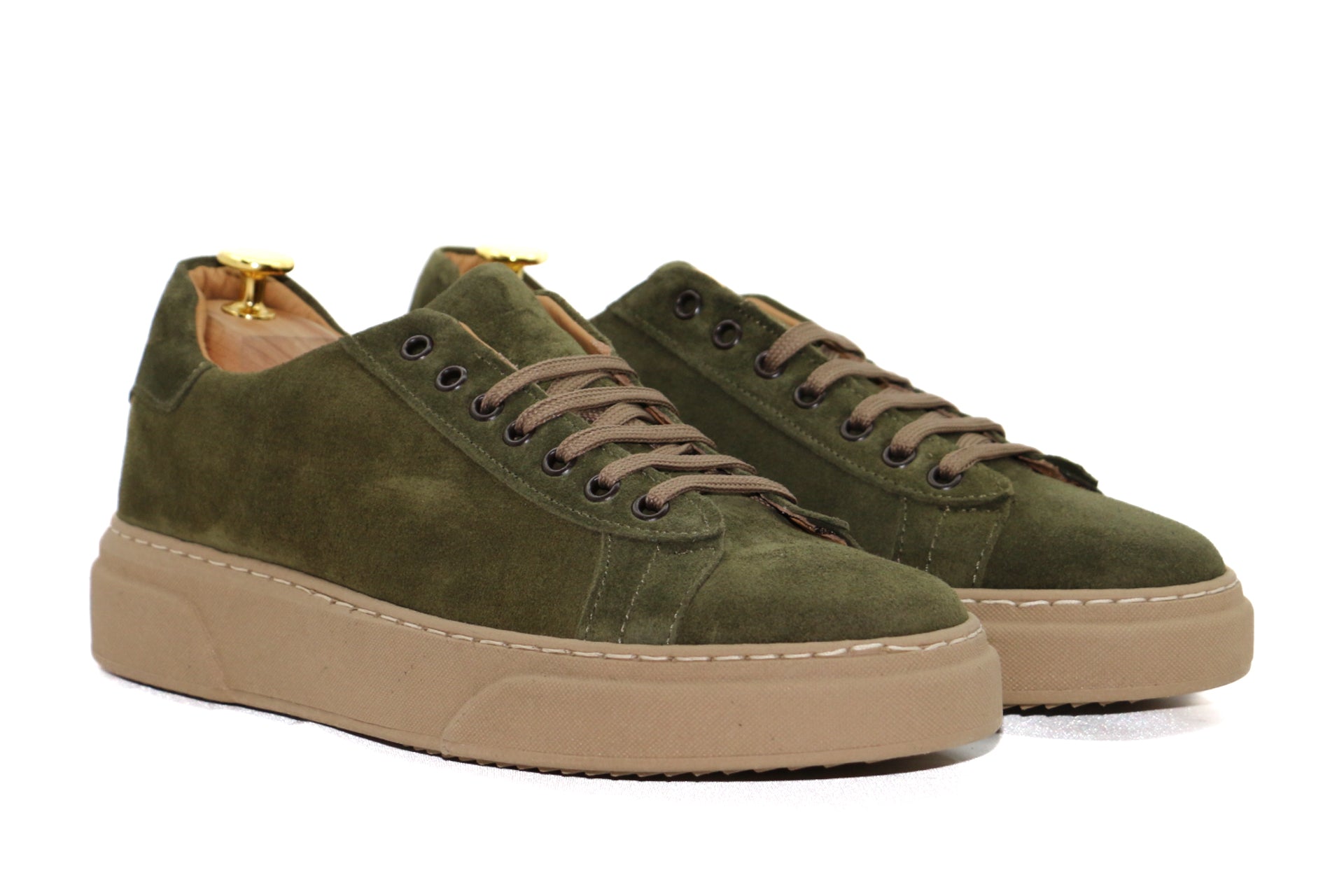 ROME - SNEAKERS EN DAIM VERT