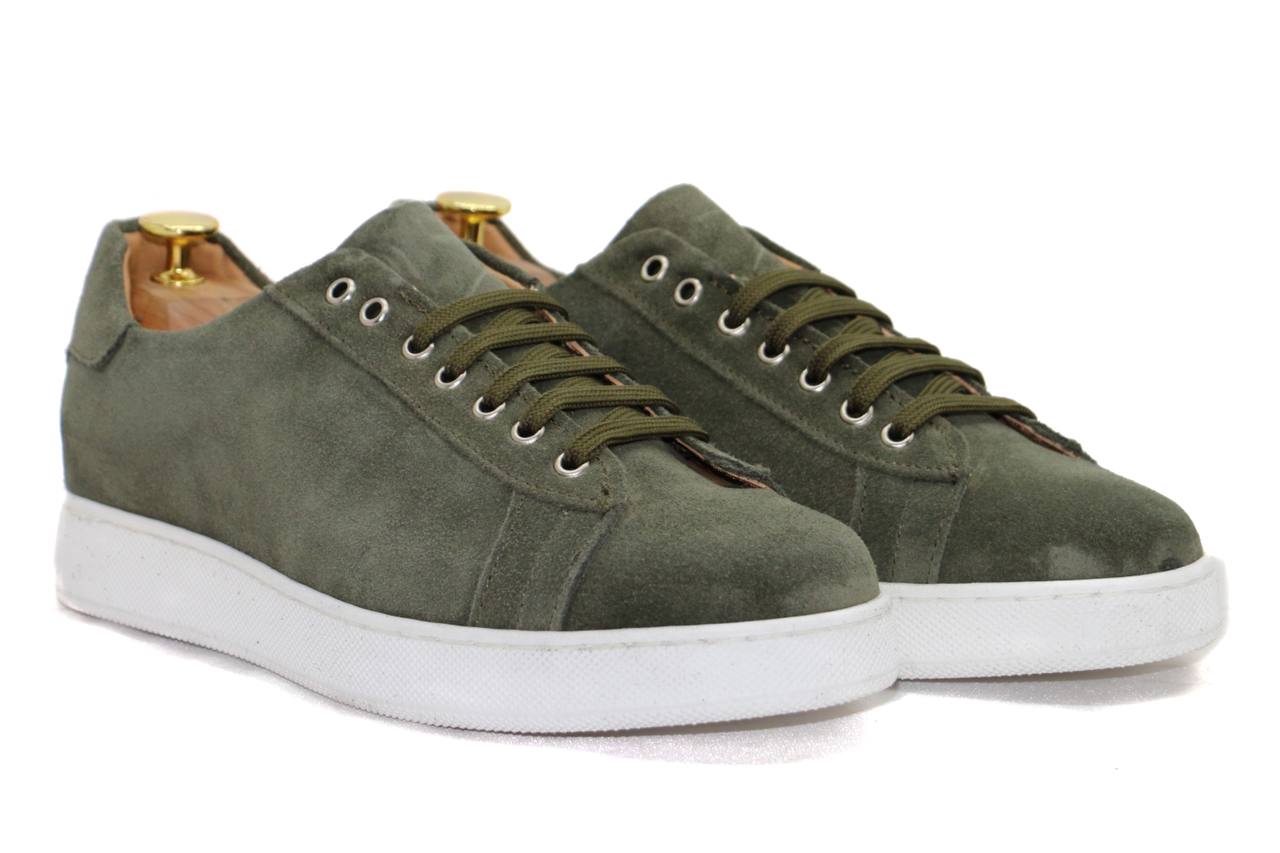 PRAGA - SNEAKERS DE ANTE VERDE