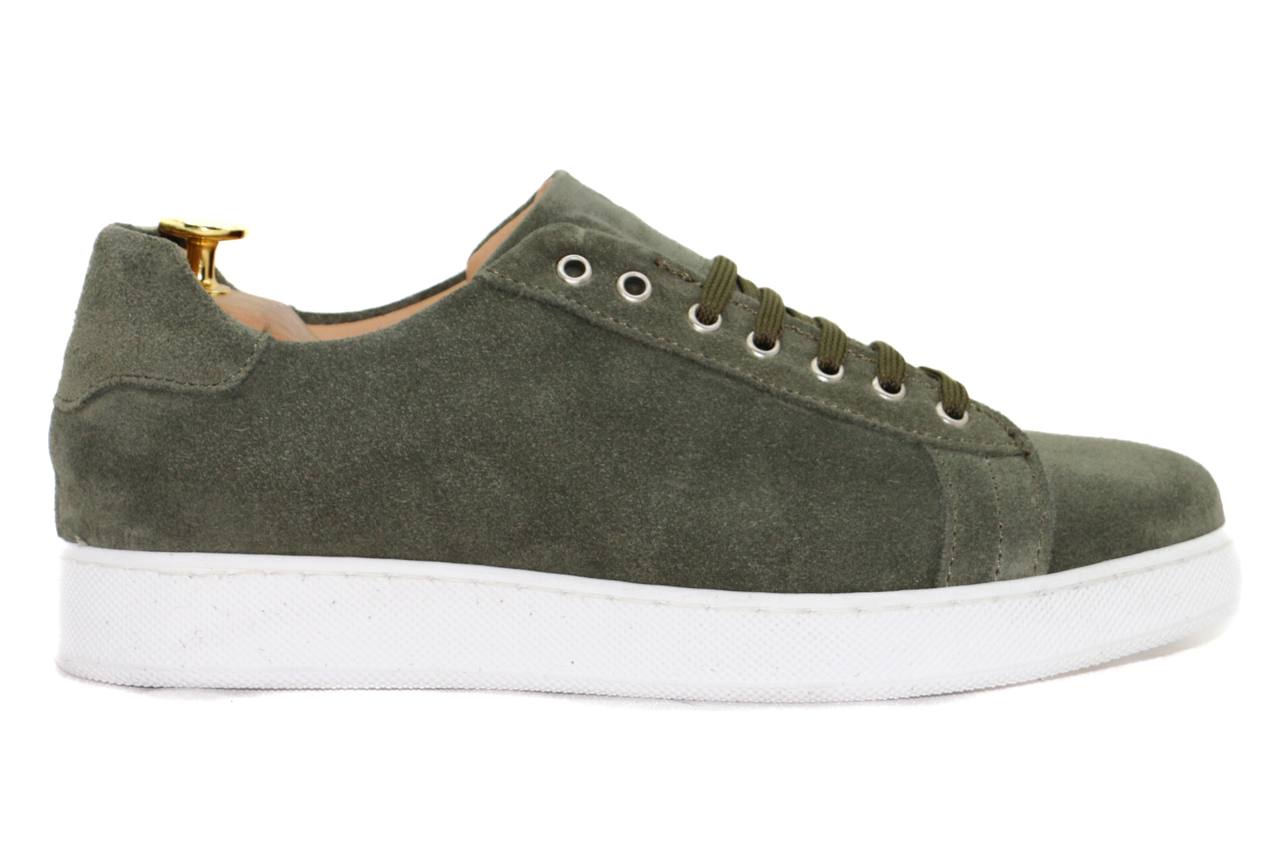 PRAGUE - GREEN SUEDE SNEAKERS