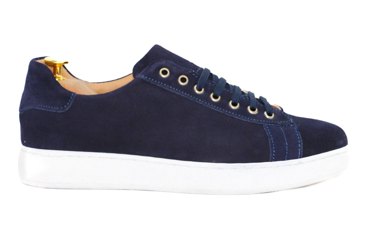 PRAGUE - BLUE SUEDE SNEAKERS